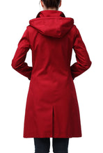 Load image into Gallery viewer, Kimi + Kai Women's "Samantha" Hooded Mid-Length Trench Coat