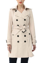 Kimi + Kai Women's "Adley" Classic Hooded Trench Coat