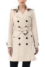 Load image into Gallery viewer, Kimi + Kai Women's "Adley" Classic Hooded Trench Coat