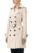 Kimi + Kai Women's "Adley" Classic Hooded Trench Coat