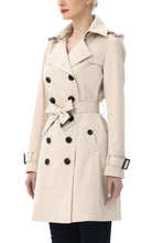 Load image into Gallery viewer, Kimi + Kai Women's "Adley" Classic Hooded Trench Coat