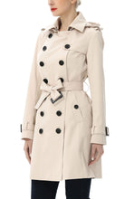 Load image into Gallery viewer, Kimi + Kai Women's "Adley" Classic Hooded Trench Coat