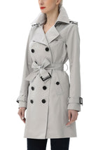 Kimi + Kai Women's "Adley" Classic Hooded Trench Coat