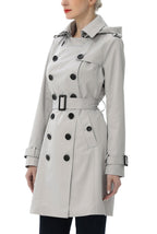 Kimi + Kai Women's "Adley" Classic Hooded Trench Coat