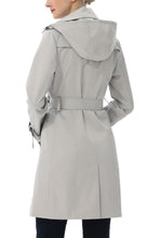Load image into Gallery viewer, Kimi + Kai Women's "Adley" Classic Hooded Trench Coat