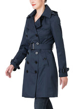 Kimi + Kai Women's "Adley" Classic Hooded Trench Coat