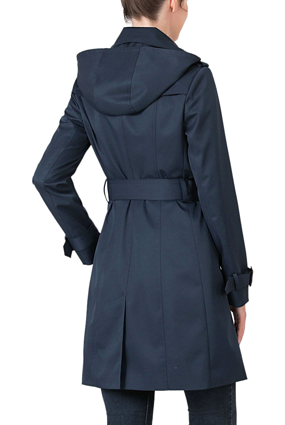 Kimi + Kai Women's "Adley" Classic Hooded Trench Coat