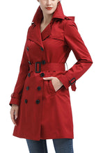 Load image into Gallery viewer, Kimi + Kai Women's "Adley" Classic Hooded Trench Coat