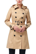 Kimi + Kai Women's "Adley" Classic Hooded Trench Coat