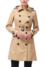 Load image into Gallery viewer, Kimi + Kai Women's "Adley" Classic Hooded Trench Coat