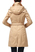 Kimi + Kai Women's "Adley" Classic Hooded Trench Coat
