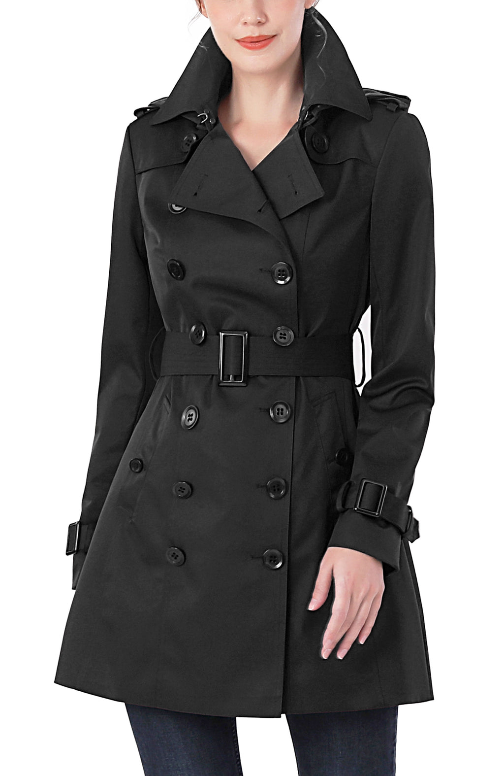 Kimi + Kai Women's "Rosie" Hooded Trench Coat
