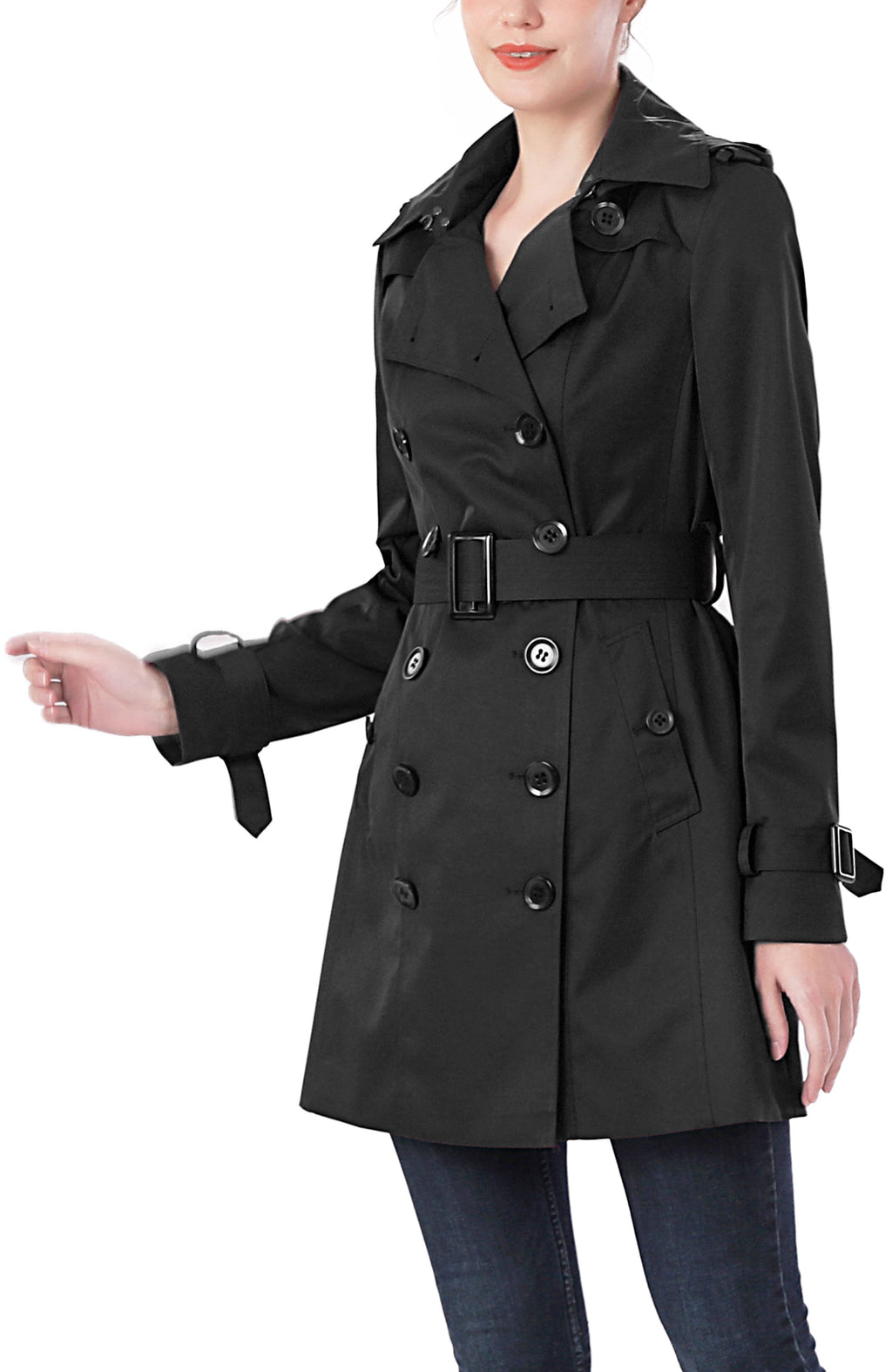 Kimi + Kai Women's "Rosie" Hooded Trench Coat