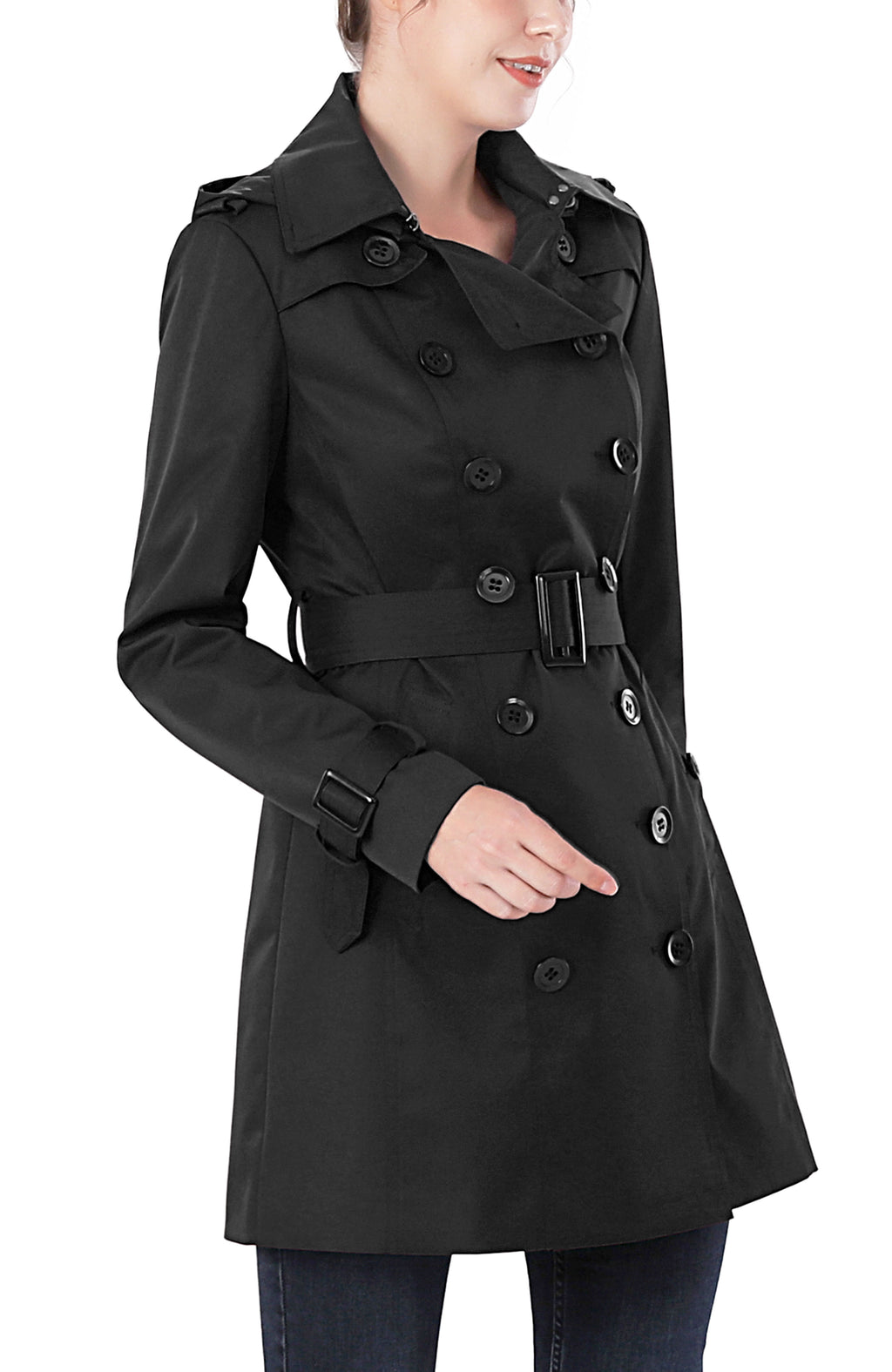 Kimi + Kai Women's "Rosie" Hooded Trench Coat