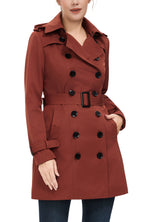 Kimi + Kai Women's "Rosie" Hooded Trench Coat