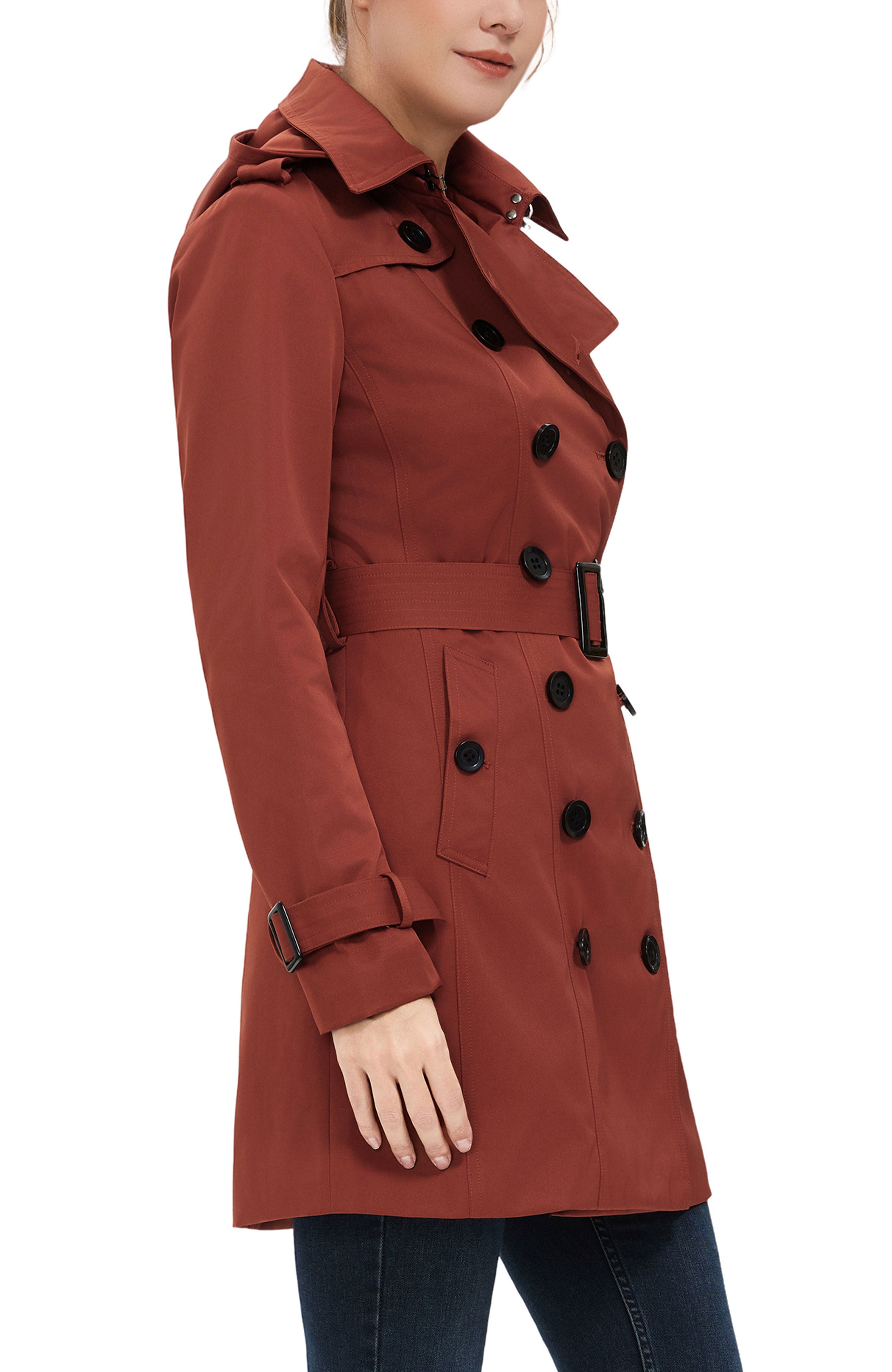 Kimi + Kai Women's "Rosie" Hooded Trench Coat