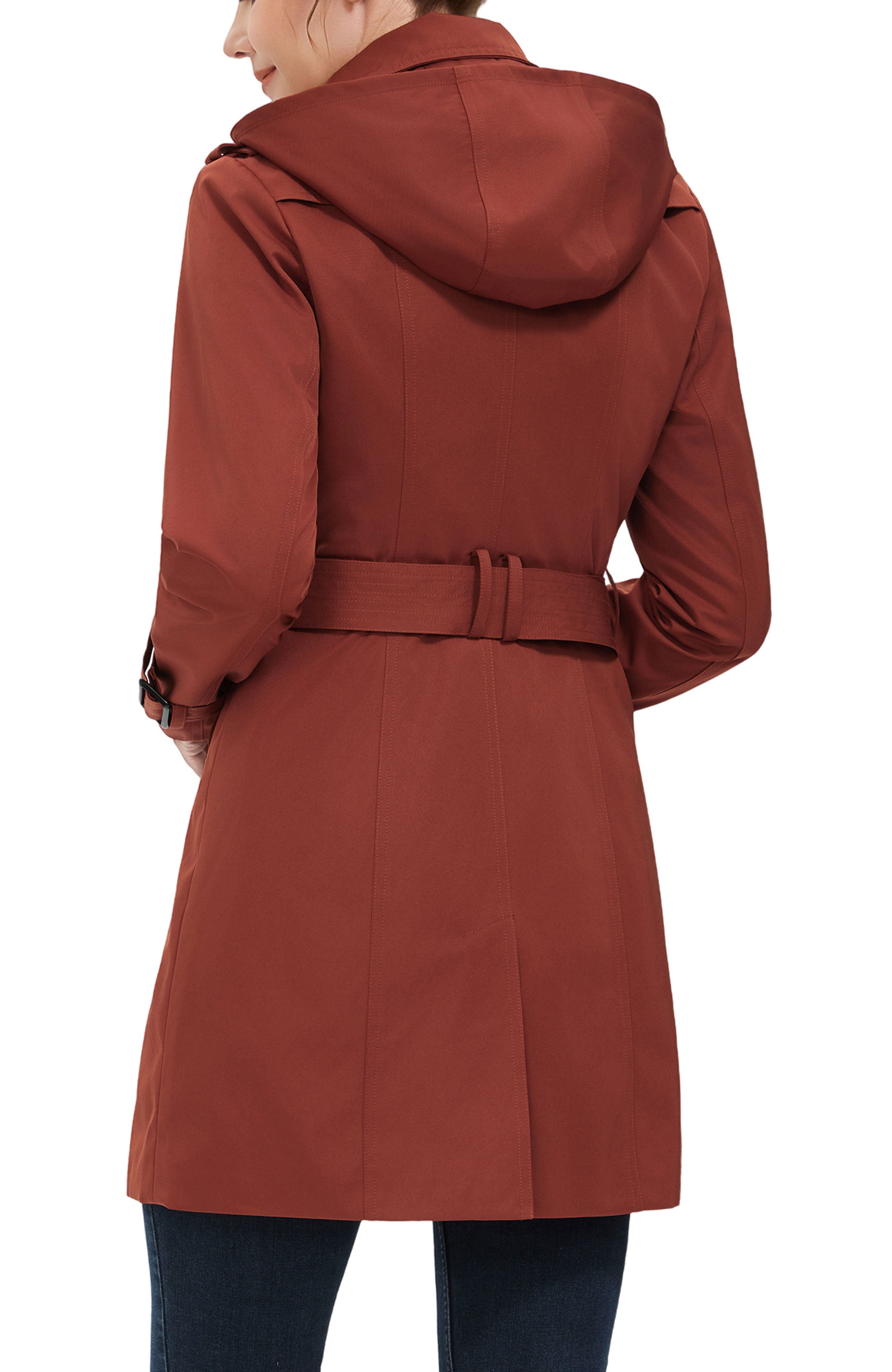 Kimi + Kai Women's "Rosie" Hooded Trench Coat