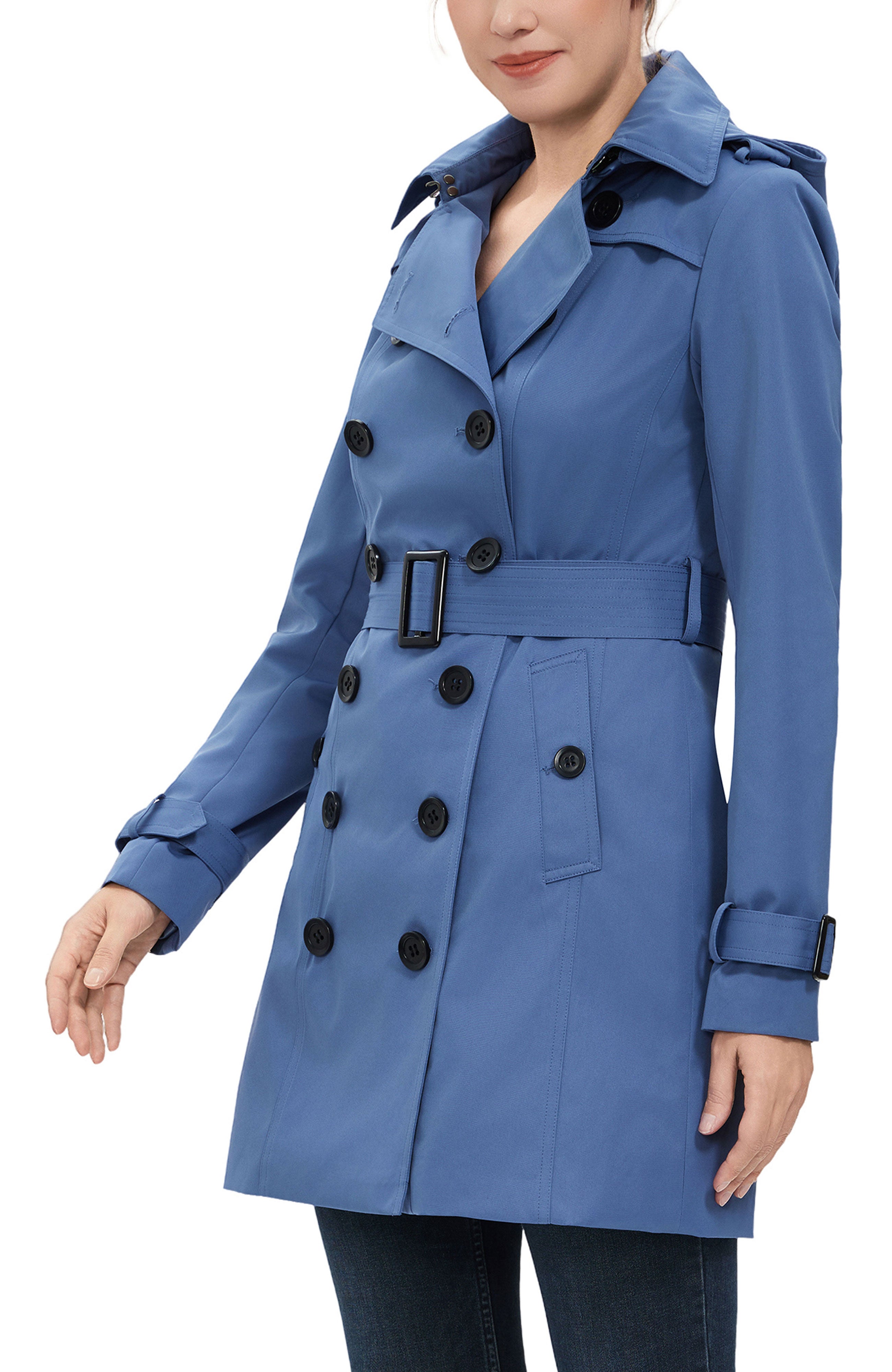 Kimi + Kai Women's "Rosie" Hooded Trench Coat