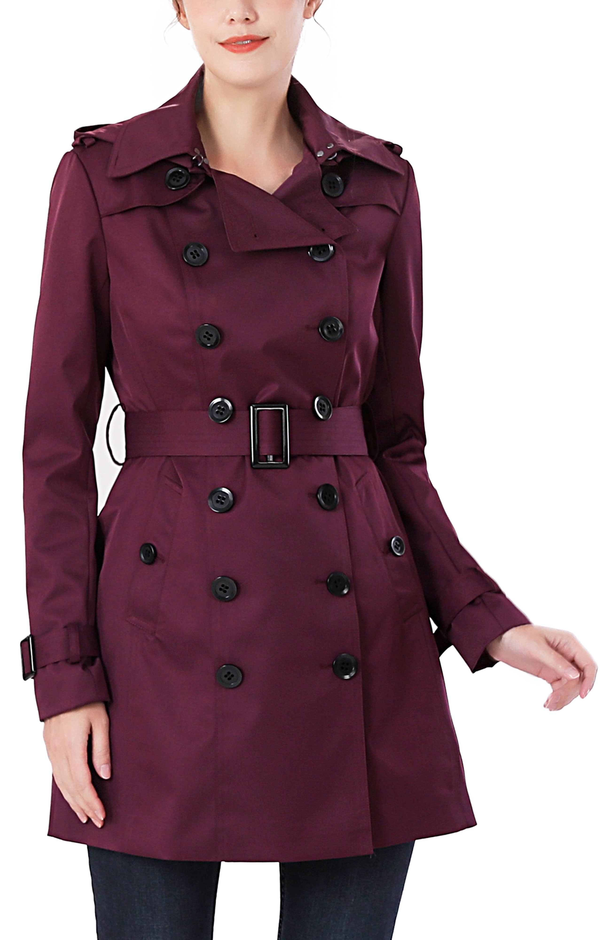 Kimi + Kai Women's "Rosie" Hooded Trench Coat