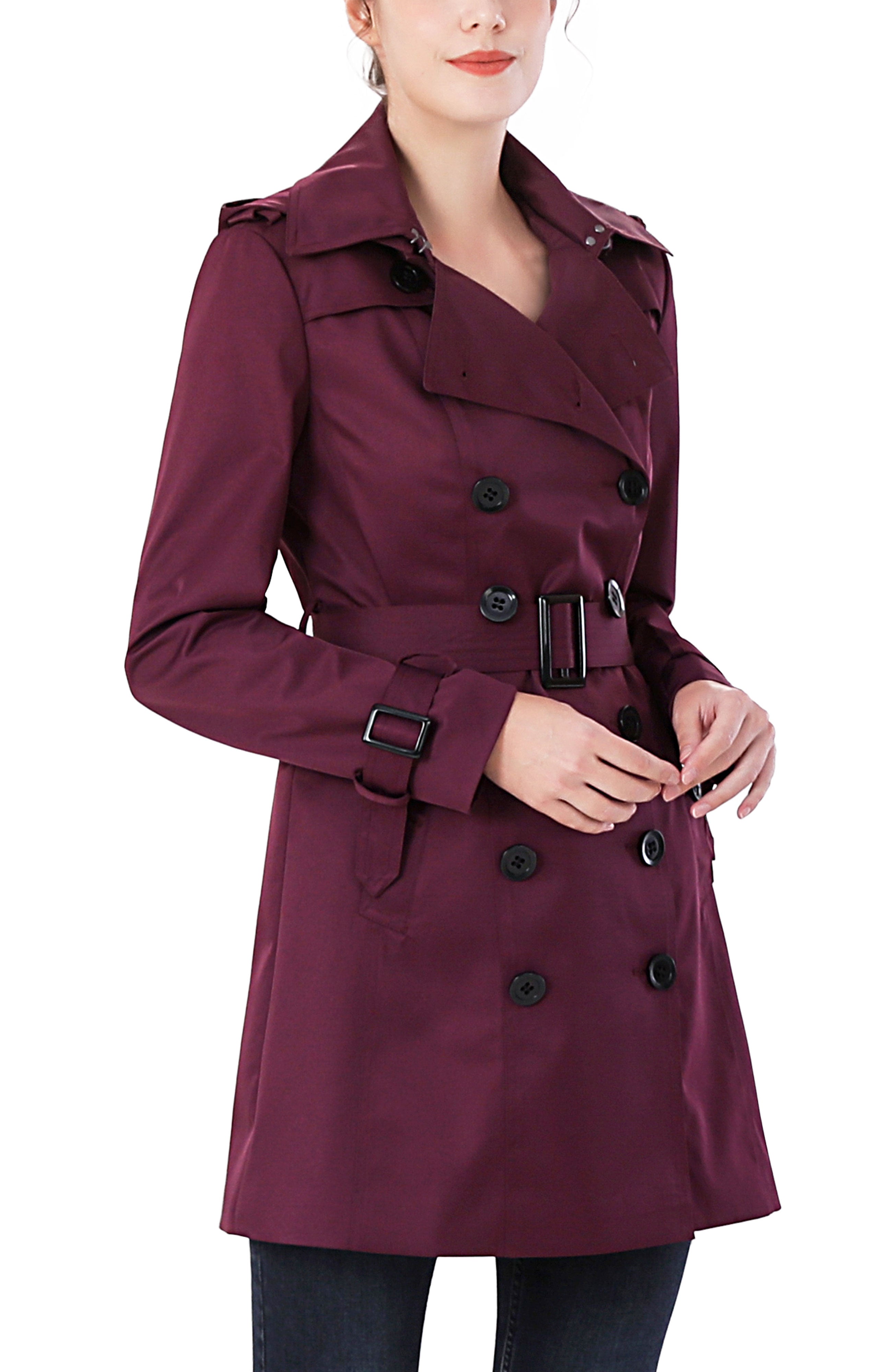 Kimi + Kai Women's "Rosie" Hooded Trench Coat
