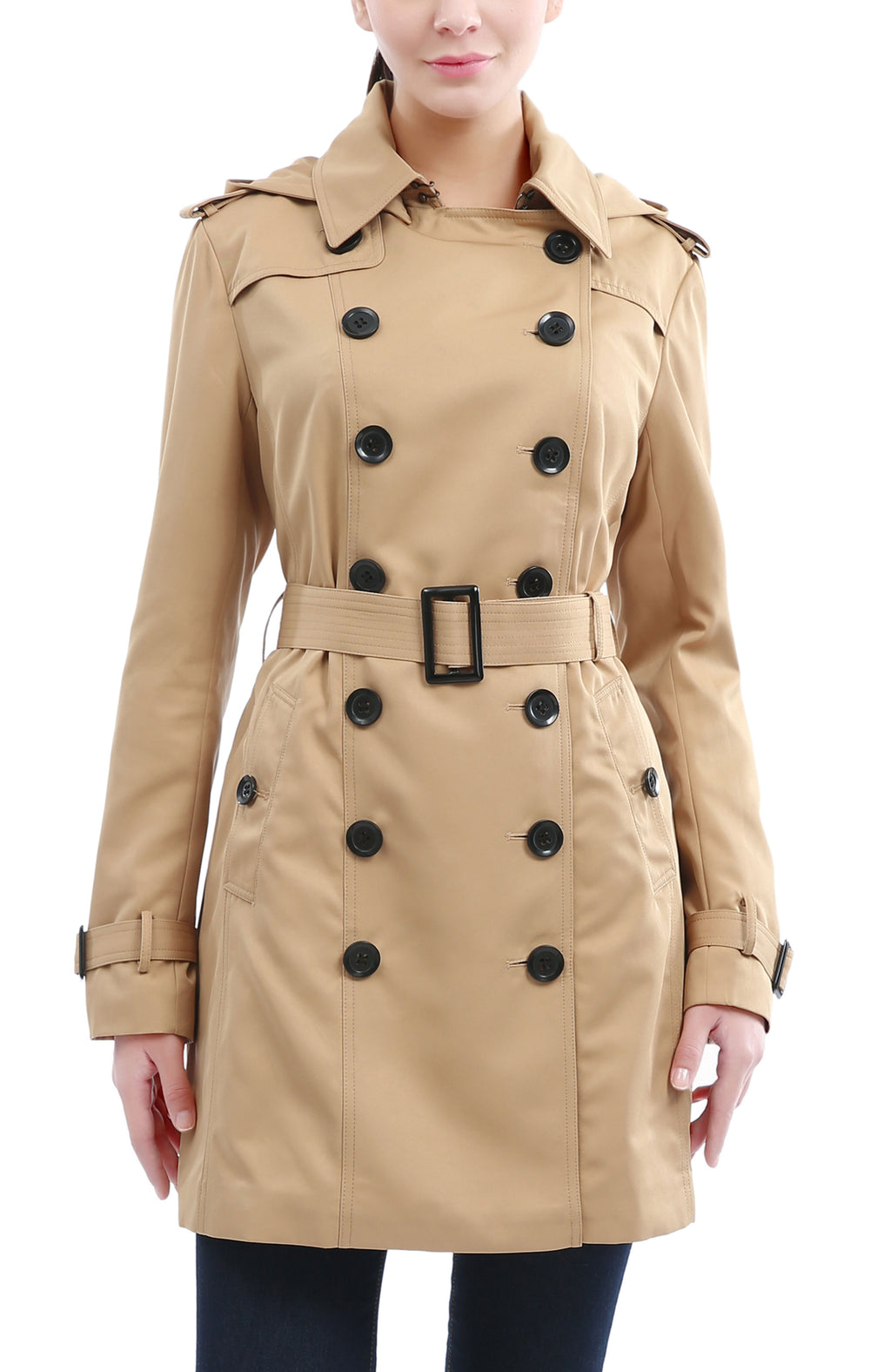 Kimi + Kai Women's "Rosie" Hooded Trench Coat