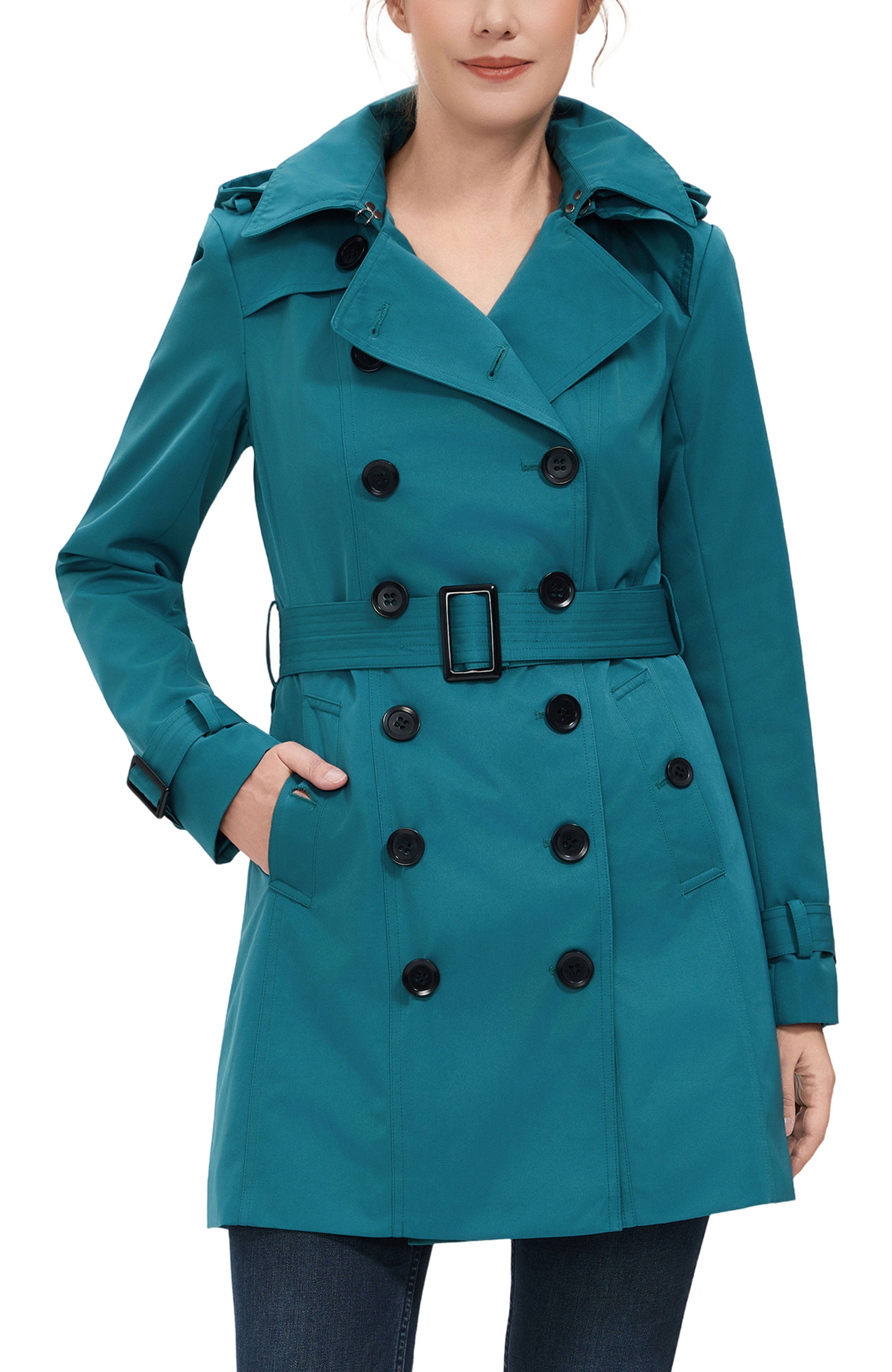 Kimi + Kai Women's "Rosie" Hooded Trench Coat