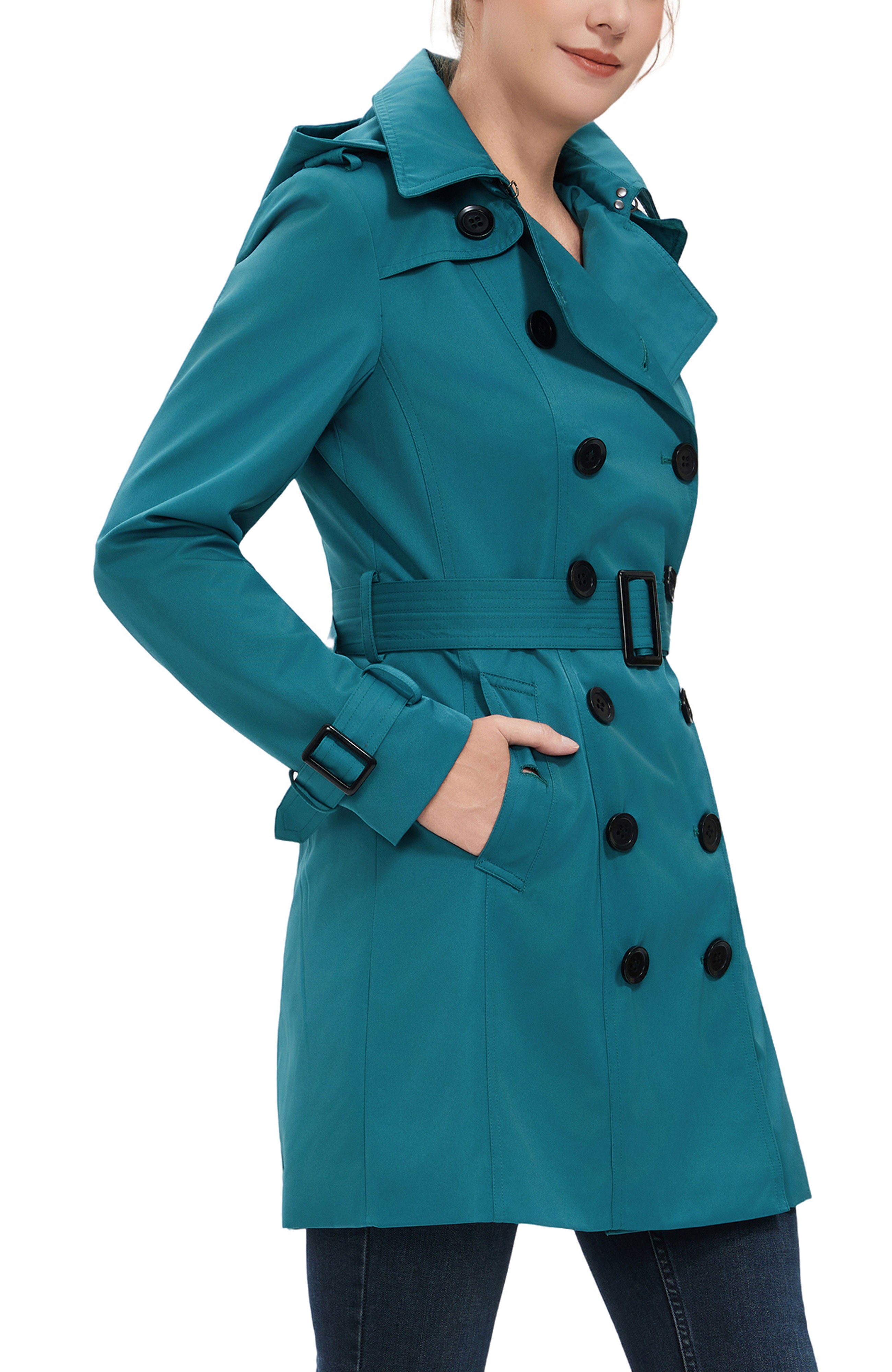 Kimi + Kai Women's "Rosie" Hooded Trench Coat