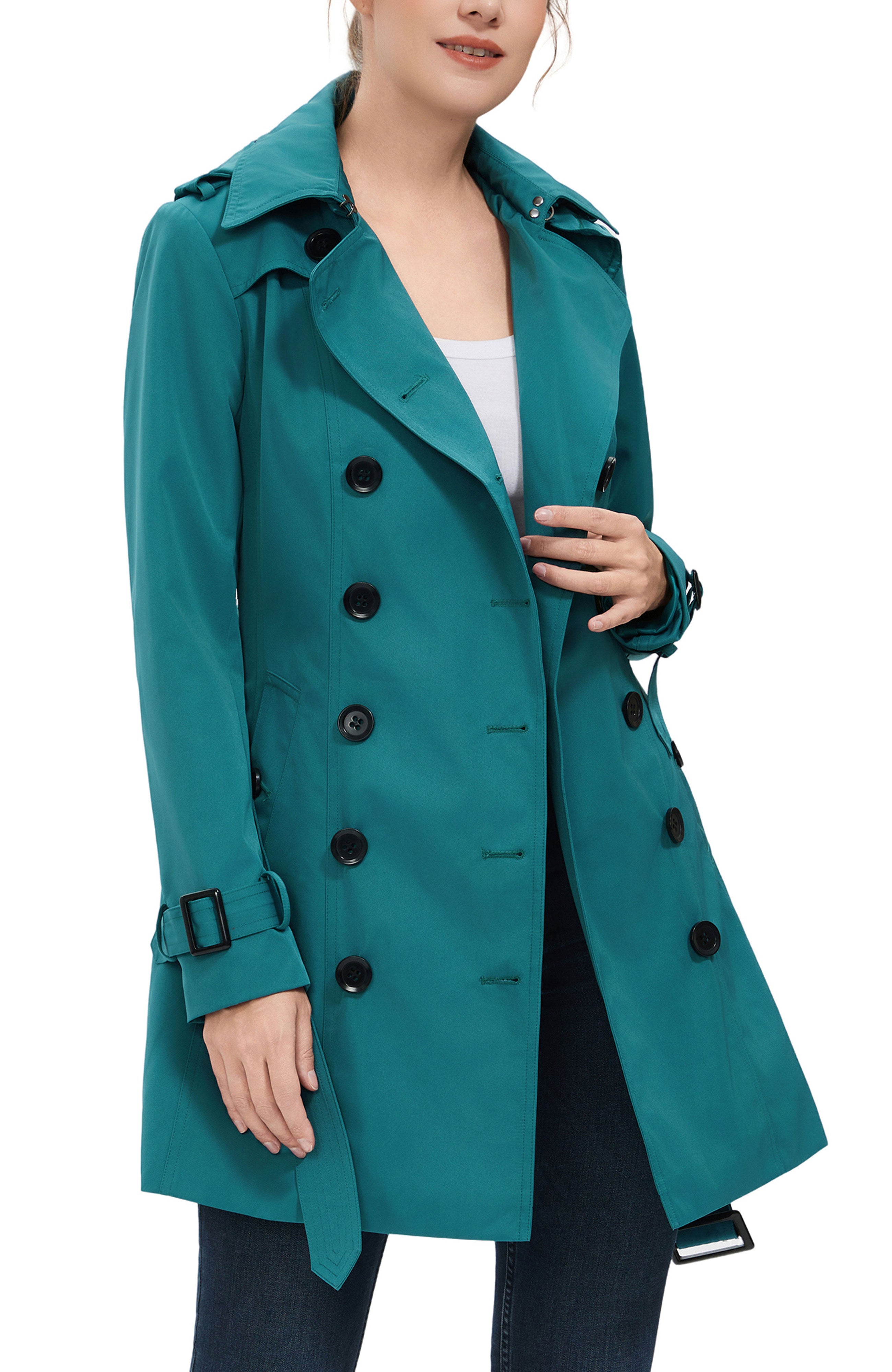 Kimi + Kai Women's "Rosie" Hooded Trench Coat