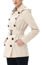 Load image into Gallery viewer, Kimi + Kai Women's "Noa" Hooded Short Trench Coat