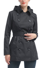 Load image into Gallery viewer, Kimi + Kai Women's "Noa" Hooded Short Trench Coat
