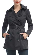 Load image into Gallery viewer, Kimi + Kai Women's "Noa" Hooded Short Trench Coat