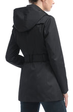 Kimi + Kai Women's "Noa" Hooded Short Trench Coat