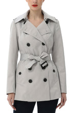 Load image into Gallery viewer, Kimi + Kai Women's "Noa" Hooded Short Trench Coat
