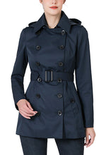 Load image into Gallery viewer, Kimi + Kai Women's "Noa" Hooded Short Trench Coat