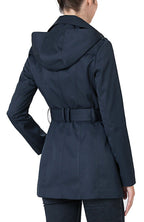 Kimi + Kai Women's "Noa" Hooded Short Trench Coat