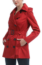 Load image into Gallery viewer, Kimi + Kai Women's "Noa" Hooded Short Trench Coat