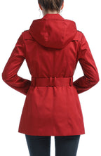 Kimi + Kai Women's "Noa" Hooded Short Trench Coat