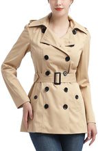Load image into Gallery viewer, Kimi + Kai Women's "Noa" Hooded Short Trench Coat