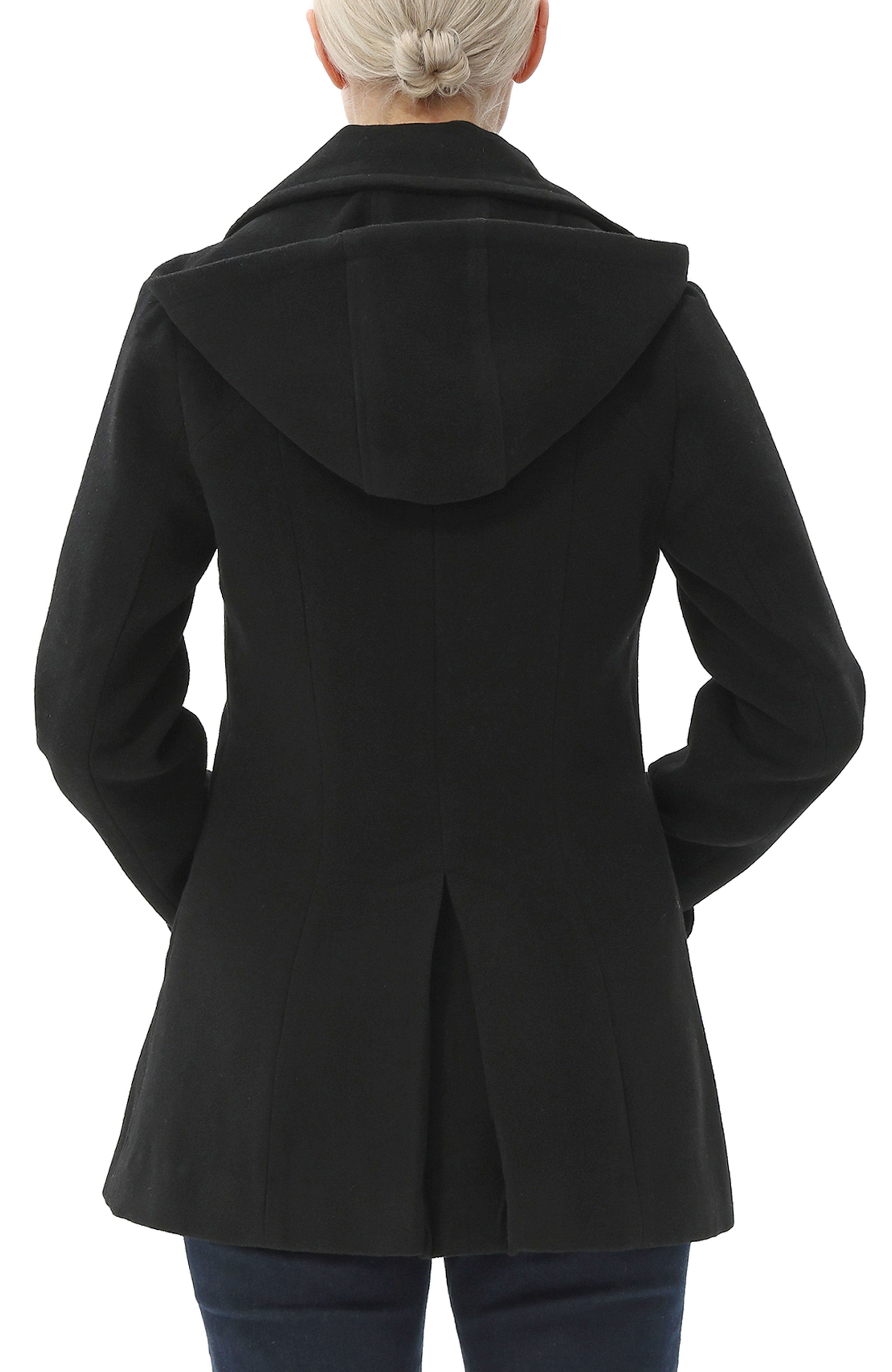 希少 美品 T/SEHNE DOUBLE LAYERED PEA COAT 50 Kimi + Kai Women's 