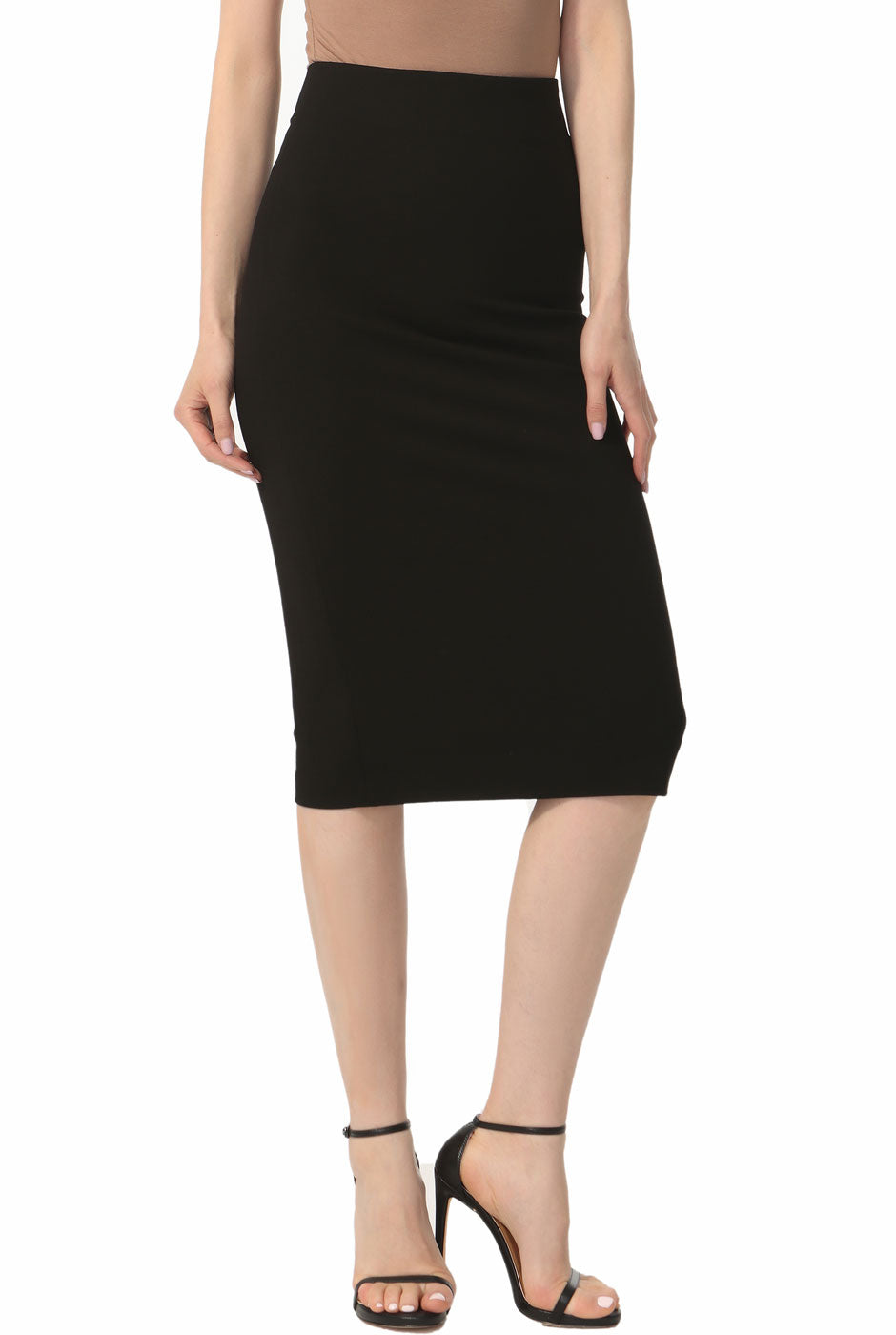 Kimi + Kai Women's Exposed Back Zip Pencil Skirt – kimi + kai