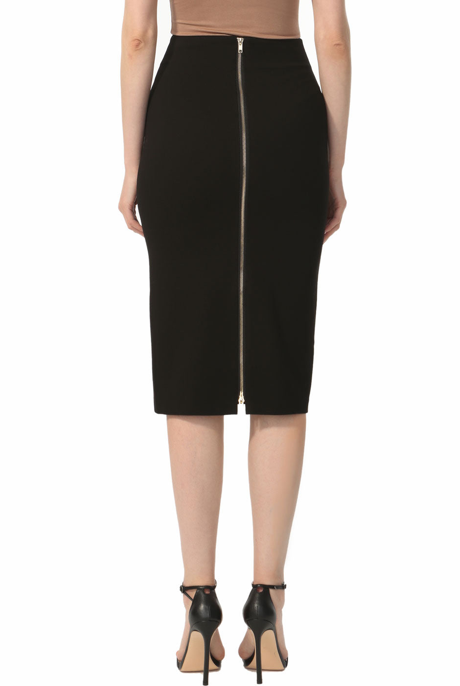 Kimi + Kai Women's Exposed Back Zip Pencil Skirt