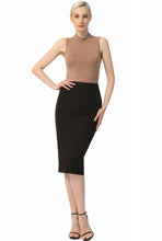 Load image into Gallery viewer, Kimi + Kai Women's Exposed Back Zip Pencil Skirt