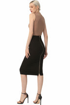 Kimi + Kai Women's Exposed Back Zip Pencil Skirt