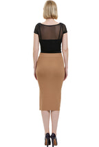 Kimi + Kai Women Knit Pencil Skirt