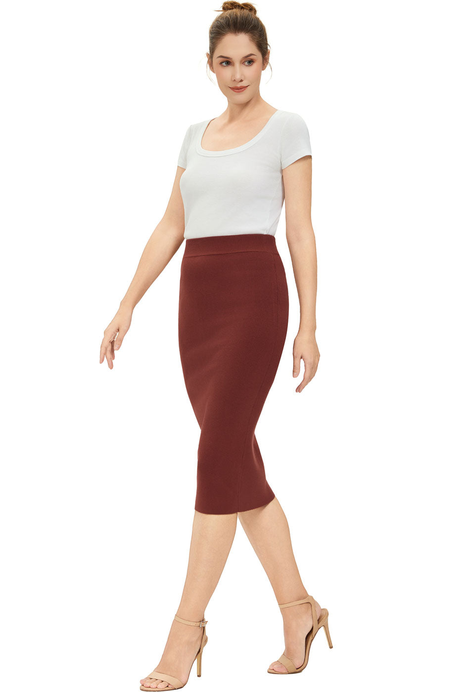 Kimi + Kai Women Knit Pencil Skirt