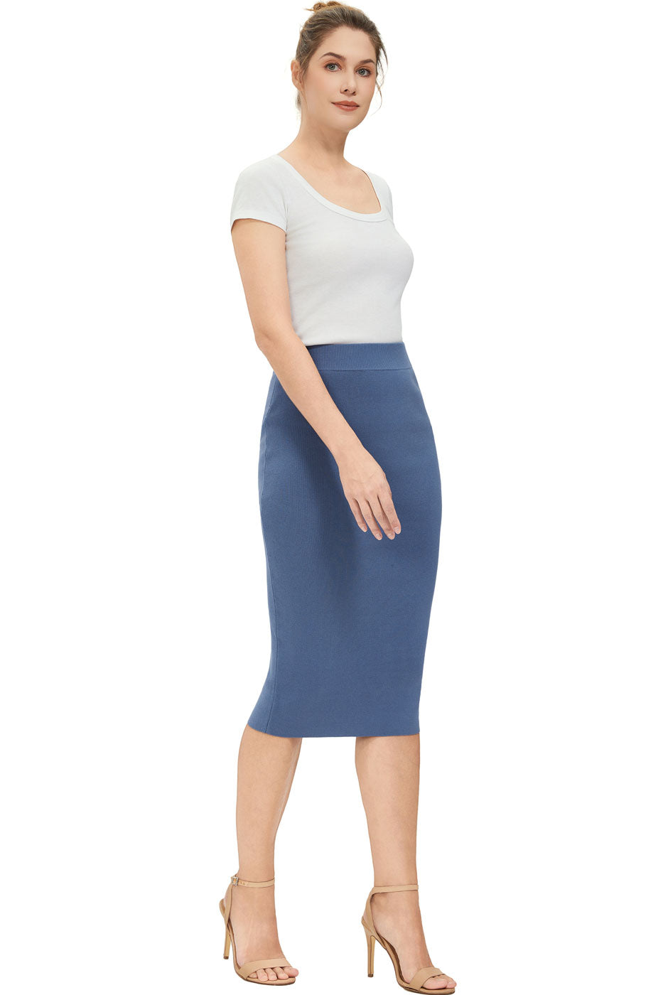 Kimi + Kai Women Knit Pencil Skirt