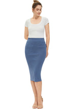 Kimi + Kai Women Knit Pencil Skirt