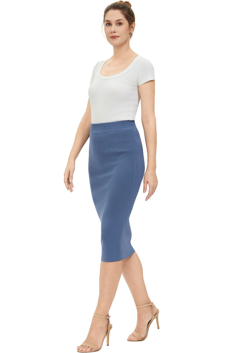 Kimi + Kai Women Knit Pencil Skirt