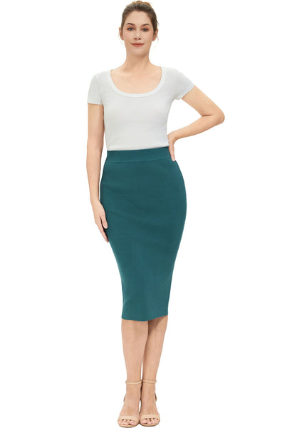 Kimi + Kai Women Knit Pencil Skirt