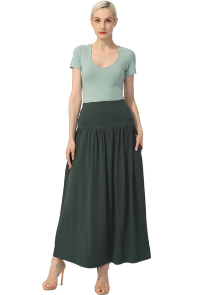 Kimi + Kai Women Tiered Maxi Skirt